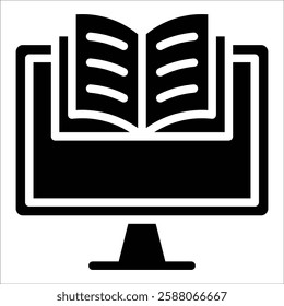 Online Library Icon Element For Design