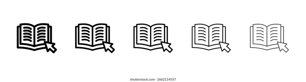 Icono de Biblioteca en línea llenado concepto de signo plano para el Diseño web.
