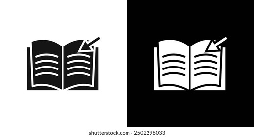 Online library icon logo set vector