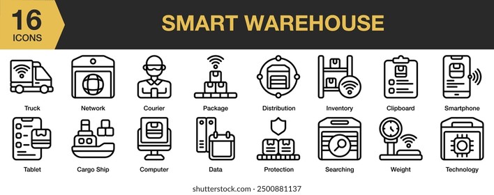 Online Library icon set. Includes audio book, best seller, digital book, delivery, gift, and More. Outline icons vector collection.