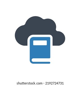 Online library icon (Simple vector illustration)