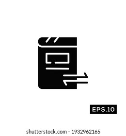 Online Library Icon. Library Icon vector Illustration Template For Web and Mobile