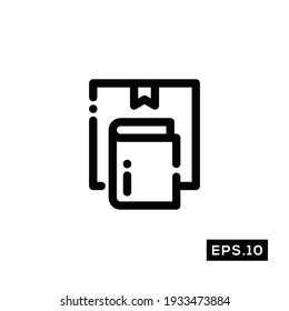 Online Library Icon. Library Icon vector Illustration Template For Web and Mobile