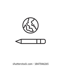 Online Library icon in vector. Logotype