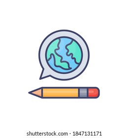 Online Library icon in vector. Logotype