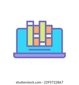 online library icon for your website design, logo, app, UI.