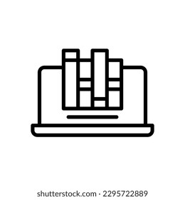 online library icon for your website design, logo, app, UI.