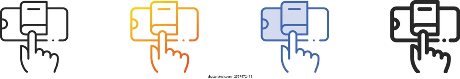 online library icon.Thin Linear, Gradient, Blue Stroke and bold Style Design Isolated On White Background