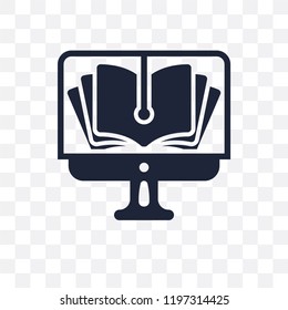 Online library transparent icon. Online library symbol design from Education collection.