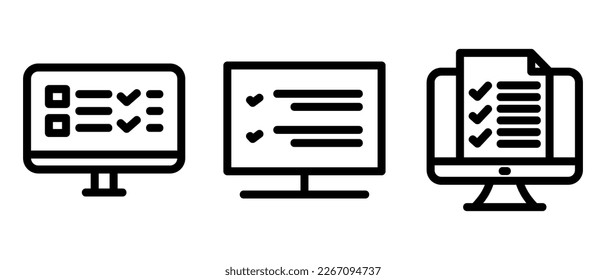 Online-Liste Symbol oder Logo einzeln auf Zeichen Vektorgrafik - qualitativ hochwertige Vektorsymbole in schwarzem Stil
