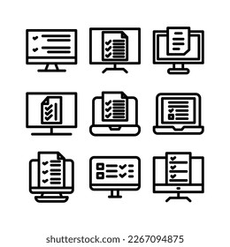 online list icon or logo isolated sign symbol vector illustration - high quality black style vector icons
