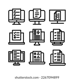online list icon or logo isolated sign symbol vector illustration - high quality black style vector icons
