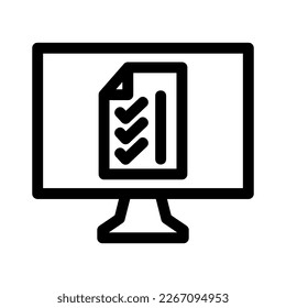 icono de lista en línea o logotipo símbolo de signo aislado ilustración vectorial - iconos vectoriales de estilo negro de alta calidad
