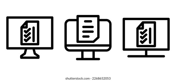 online list icon or logo isolated sign symbol vector illustration - high quality black style vector icons
