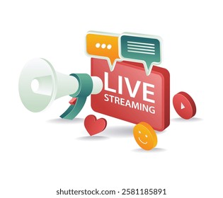 Online live streaming sales social media campaign