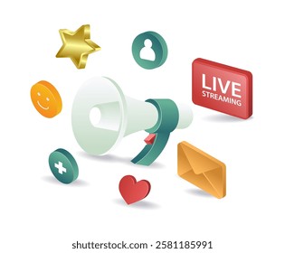 Online live streaming social media campaign