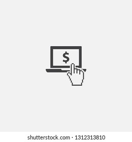 online loan base icon. Simple sign illustration. online loan symbol design. Can be used for web, print and mobile
