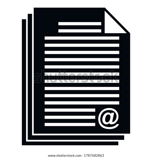 Online loan document stack icon. Simple\
illustration of online loan document stack vector icon for web\
design isolated on white\
background