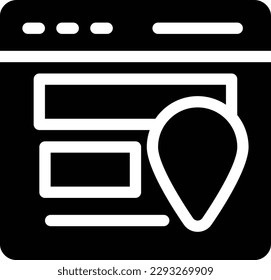 online location Vector illustration on a transparent background.Premium quality symbols.Glyphs vector icon for concept and graphic design.