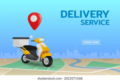 Online logistic delivery service, The delivery by scooter bike, fast, safety and provide convenience to customers who use the service.
