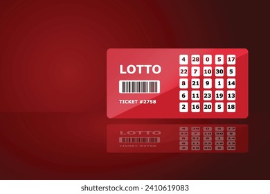 Online lottery lettering, tickets and balls. Casino business advertising design. For posters, banners, leaflets and brochures