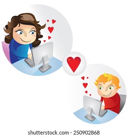 online love couple