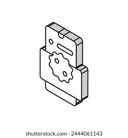 online loyalty isometric icon vector. online loyalty sign. isolated symbol illustration