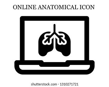 online Lungs icon. Editable online Lungs icon for web or mobile.