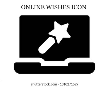 Online Magic Wand Icon. Editable Online Magic Wand Icon For Web Or Mobile.