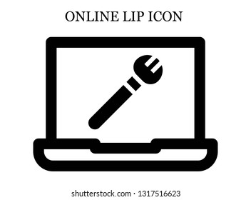 online Makeup icon. Editable online Makeup icon for web or mobile.