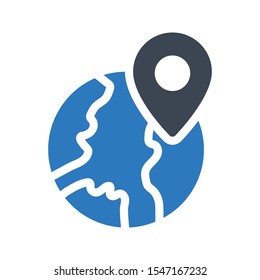 online map glyph colour icon