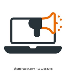 Online marketing alert icon