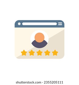 Online marketing icon flat vector. Web media. Internet social isolated