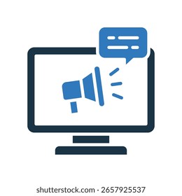 Online Marketing Icon Mixed Vector Illustration