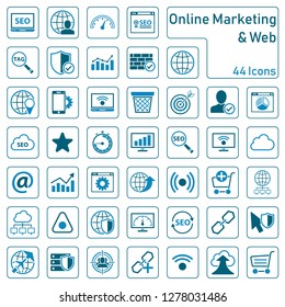 online marketing icon set