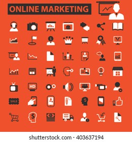 online marketing icons
