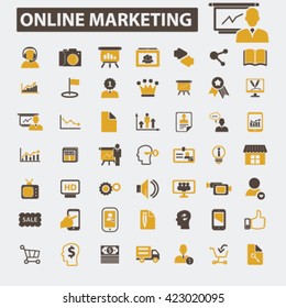 online marketing icons

