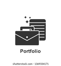 Online marketing, portfolio icon. Element of online marketing icon. Premium quality graphic design icon. Signs and symbols collection icon for websites, web design