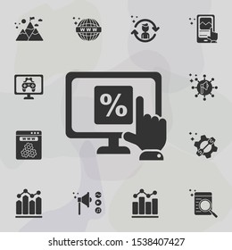 Online marketing, rate icon. Universal set of online marketing for website design and development, app development
