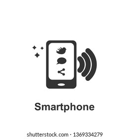 Online marketing, smartphone icon. Element of online marketing icon. Premium quality graphic design icon. Signs and symbols collection icon for websites, web design