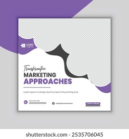 Online marketing social media post and web banner template.