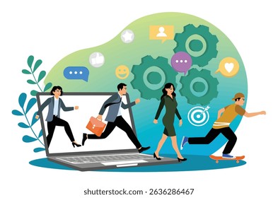 Online marketing strategy. Marketing promotion method with refer a friend loyalty program.