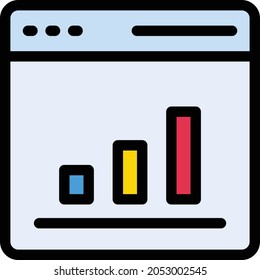 online marketing vector colour line icon