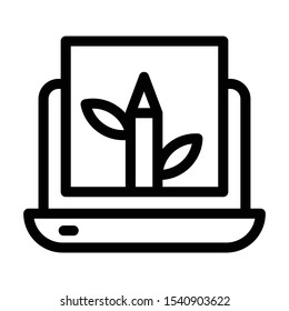 online marketing vector thin line icon 