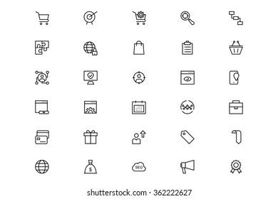 Online Marketing Vectors Line Icons 3