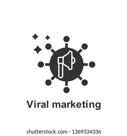Online marketing, viral marketing icon. Element of online marketing icon. Premium quality graphic design icon. Signs and symbols collection icon for websites, web design
