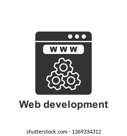 Online marketing, web development icon. Element of online marketing icon. Premium quality graphic design icon. Signs and symbols collection icon for websites, web design