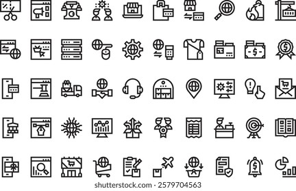 Online marketplace icons High-Quality Vector Icons Collection with Editable Stroke. Ideal for Professional and Creative Projects