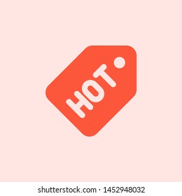 Online marketplace website with hot logotype for new items added