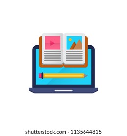 Online material Flat icon